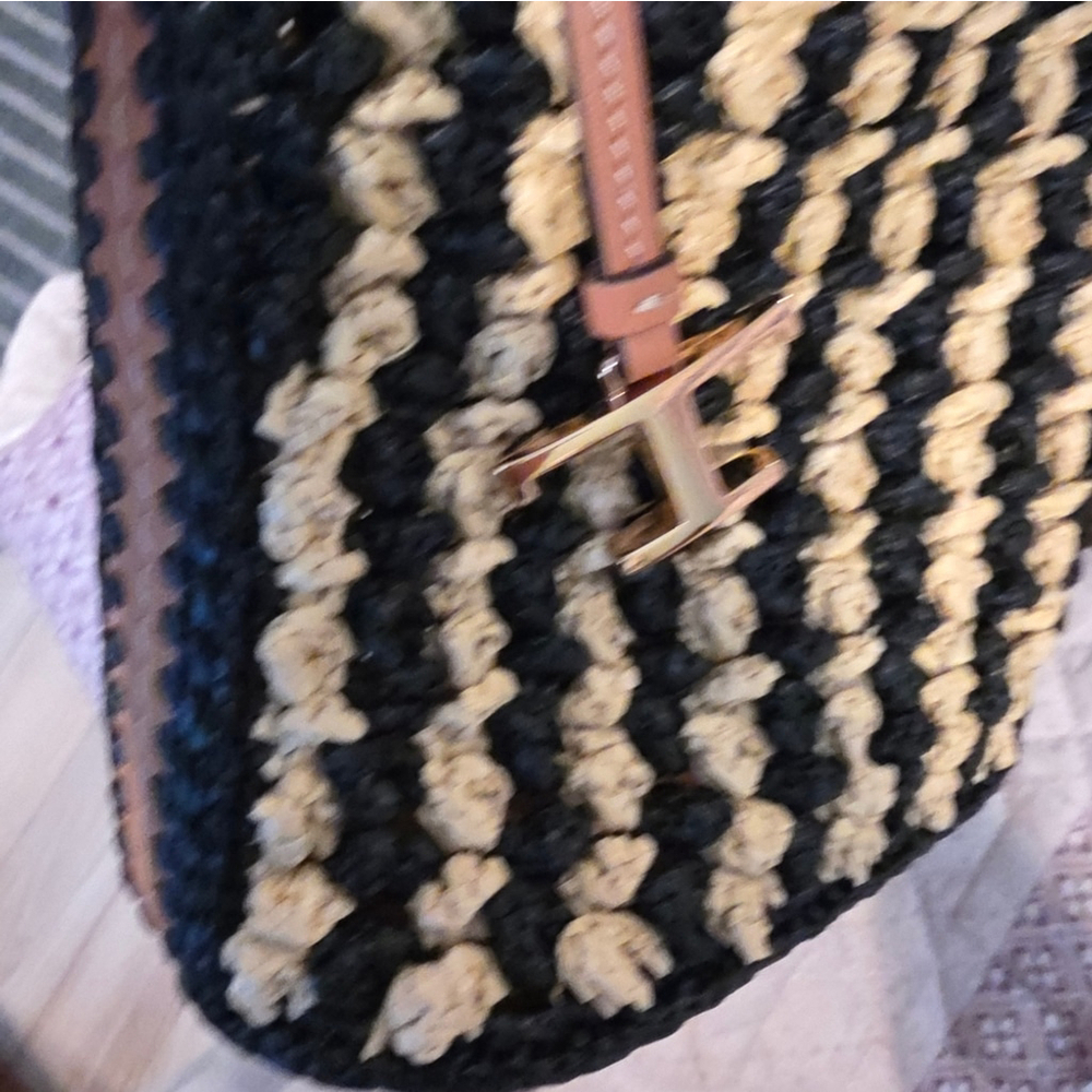 NWT Tod's Micro Raffia Bucket Bag Authentic - Picture 15 of 16